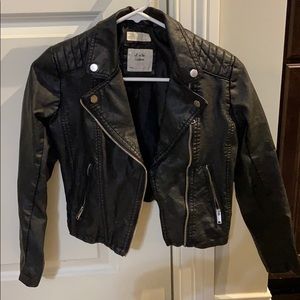 h&m leather jacket